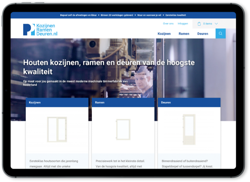 afbeelding ipad met site